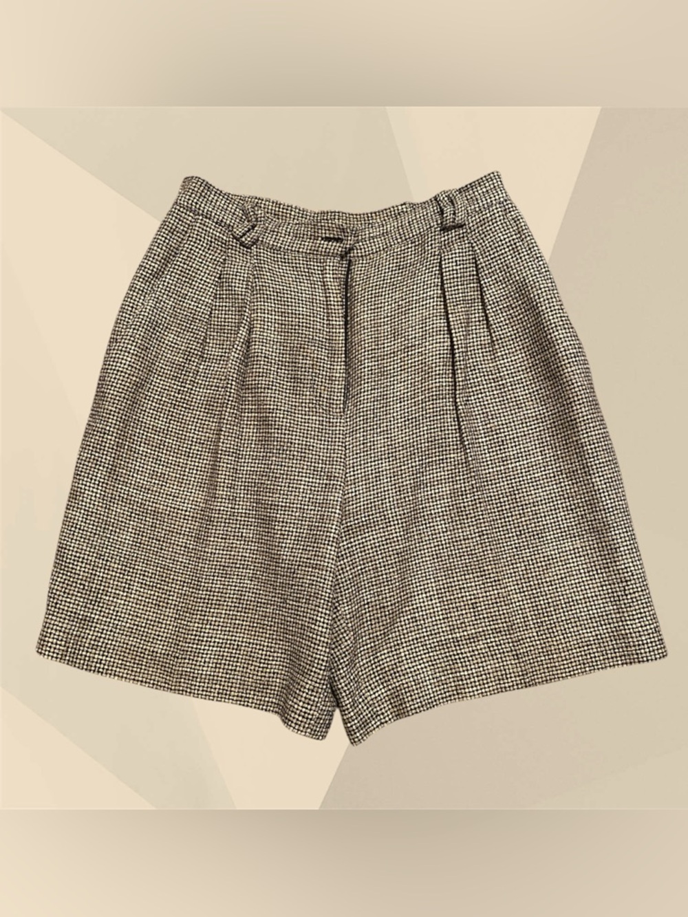 Doncaster Tailored Black & White Houndstooth Shorts, Women’s Size 10P